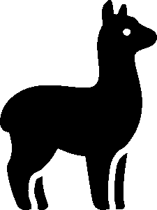 alpaca no background